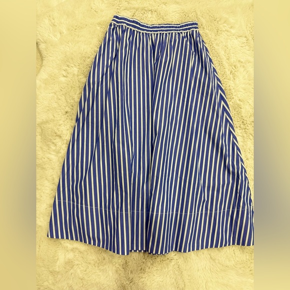Blue Striped Women's Skirt - Picture 2 of 9